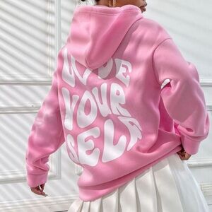 Love Yourself Pink Hoodie
